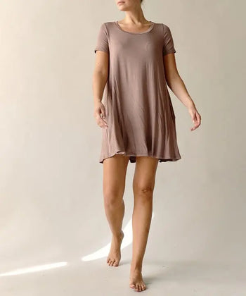 BAMBOO SHORT SLEEVE DRESS Fabina