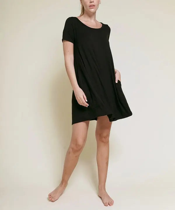 BAMBOO SHORT SLEEVE DRESS Fabina