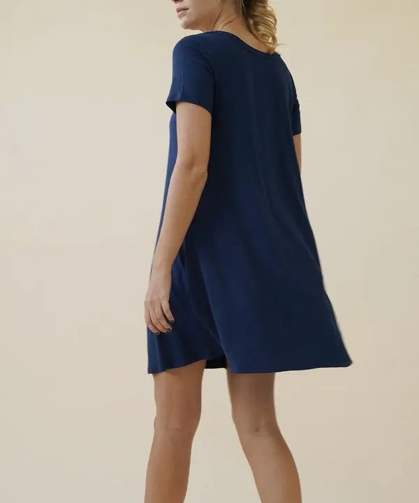 BAMBOO SHORT SLEEVE DRESS Fabina