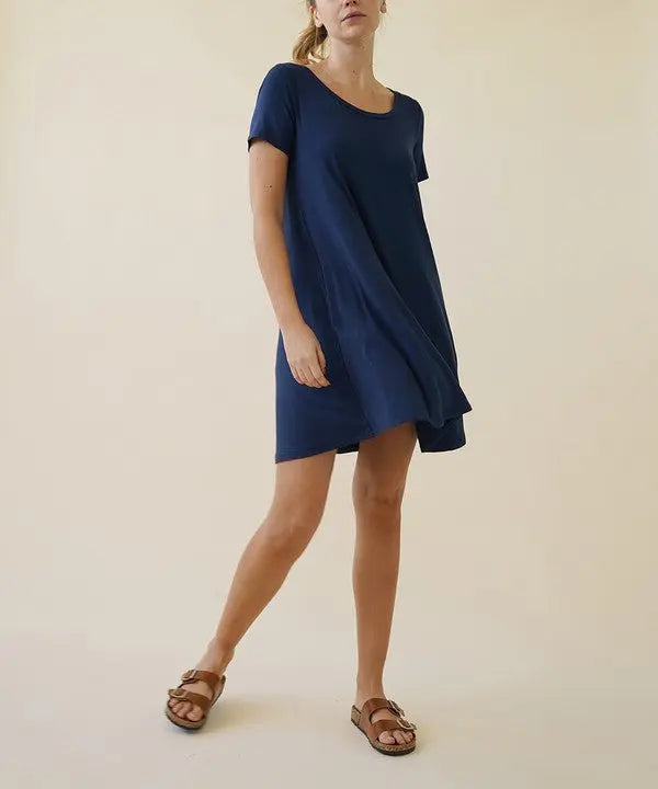 BAMBOO SHORT SLEEVE DRESS Fabina