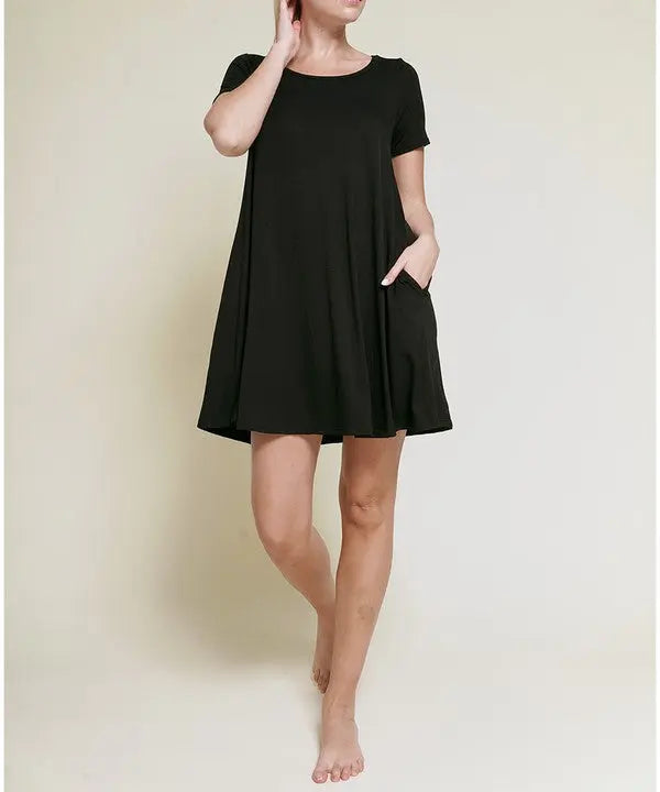 BAMBOO SHORT SLEEVE DRESS Fabina