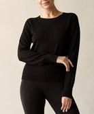 BAMBOO SWEATER CREW NECK TOP Fabina