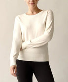 BAMBOO SWEATER CREW NECK TOP Fabina