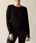 BAMBOO SWEATER CREW NECK TOP Fabina