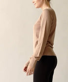 BAMBOO SWEATER CREW NECK TOP Fabina