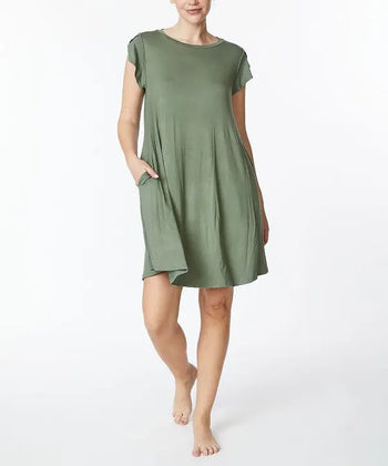 BAMBOO TULIP SLEEVE DRESS Fabina