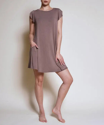 BAMBOO TULIP SLEEVE DRESS Fabina