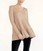 BAMBOO WAFFLE BABYDOLL TUNIC Fabina