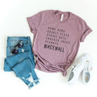 Baseball Words | Short Sleeve Crew Neck Olive and Ivory Retail