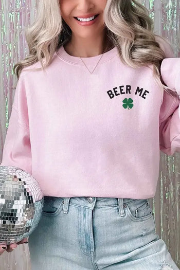 BEER ME ST PATRICKS GRAPHIC SWEATSHIRT ALPHIA