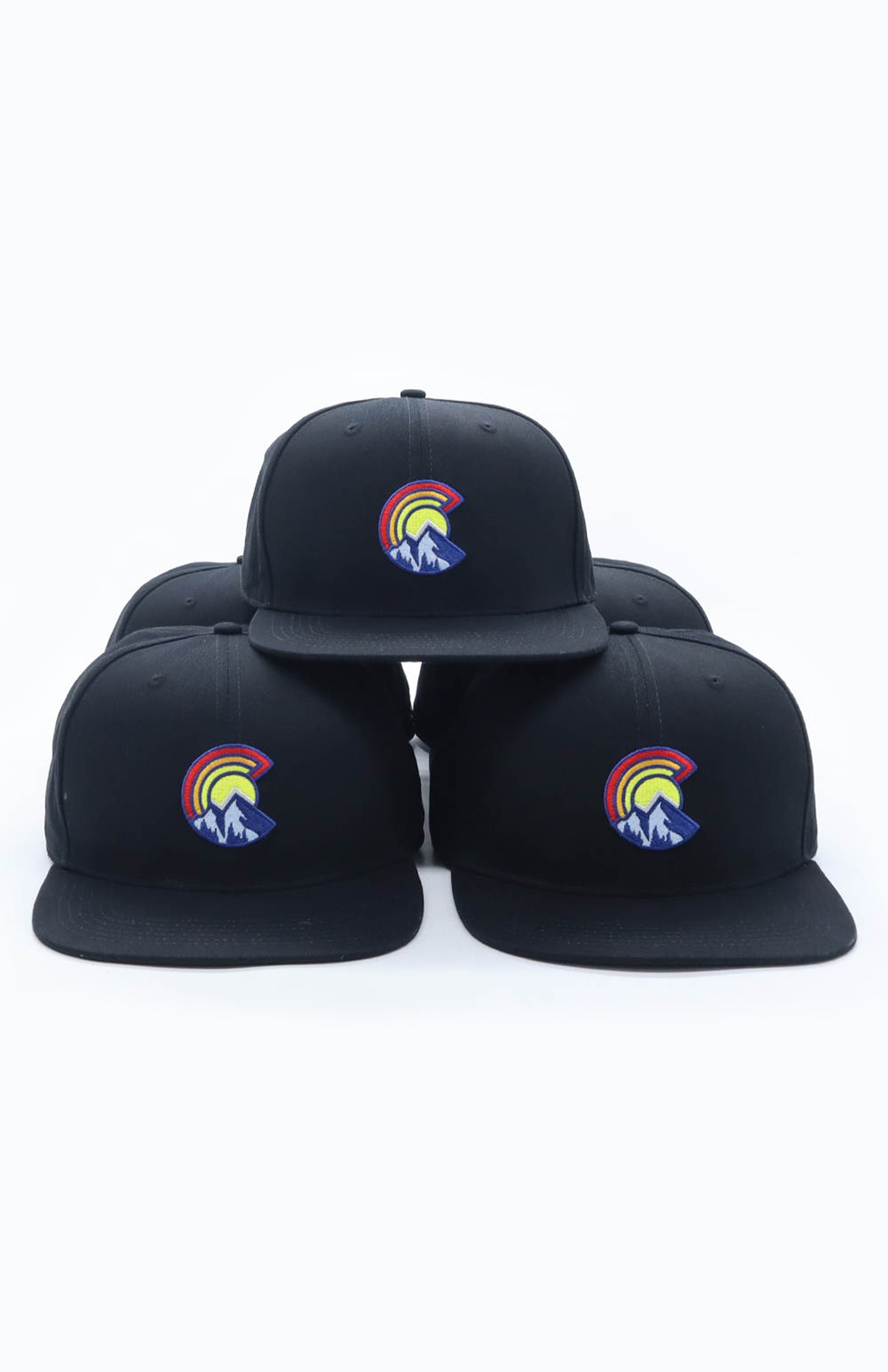 Colorful C Mountain Hat Black Colorway Colorado Threads Clothing