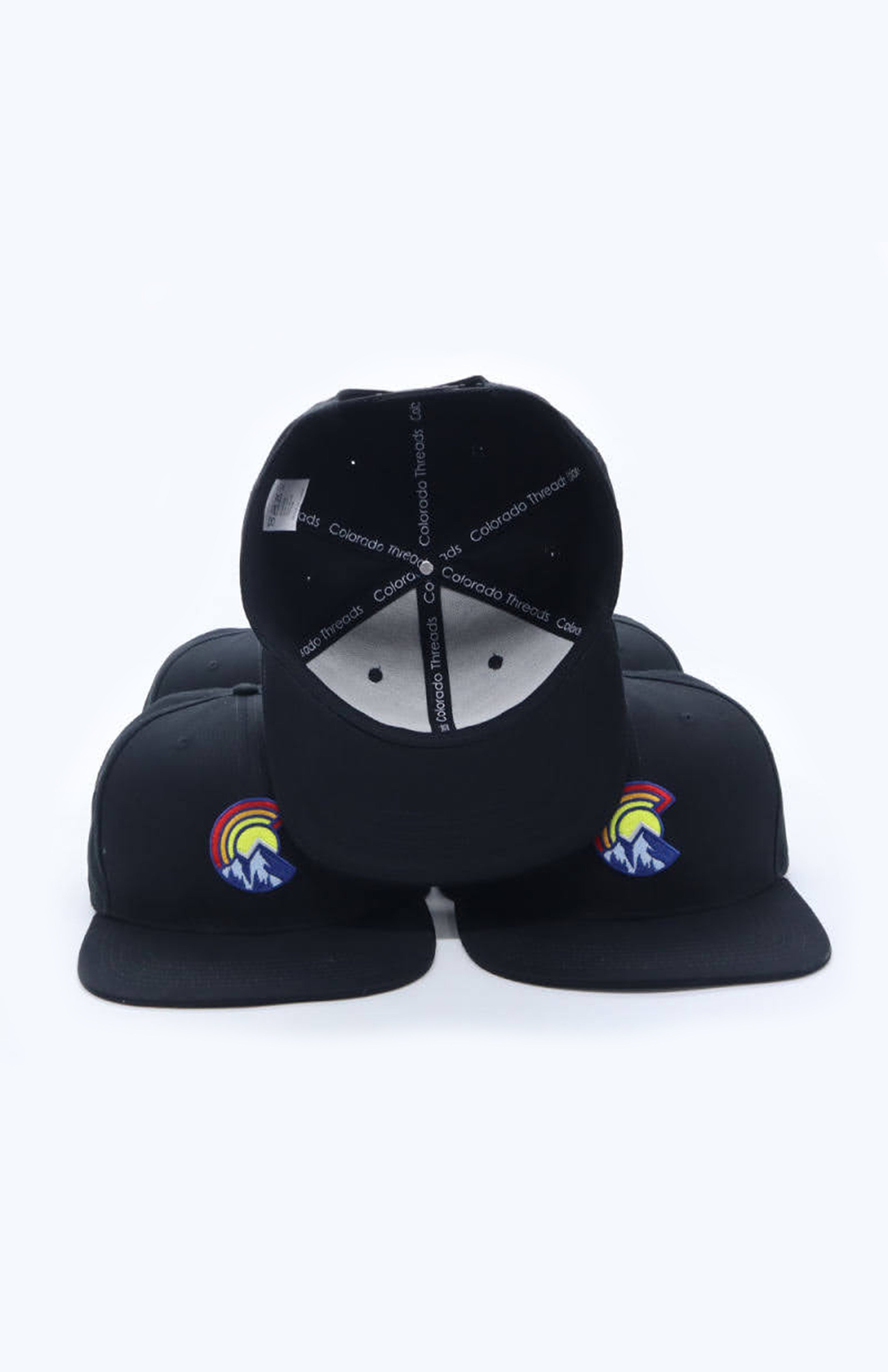 Colorful C Mountain Hat Black Colorway Colorado Threads Clothing