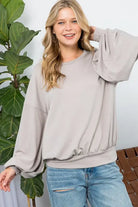 BIG PUFFY SLEEVES SWEATSHIRT e Luna