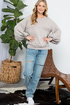 BIG PUFFY SLEEVES SWEATSHIRT e Luna