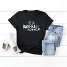 Baseball Mom Ball | Short Sleeve Crew Neck Olive and Ivory Retail