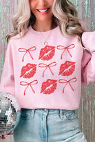 BOWS AND KISSES Graphic Sweatshirt BLUME AND CO.