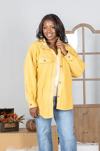 Baby It's Cold Outside - Mustard Shacket Boutique Simplified