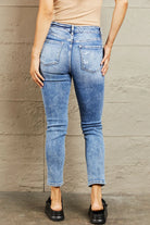BAYEAS Mid Rise Distressed Skinny Jeans Trendsi