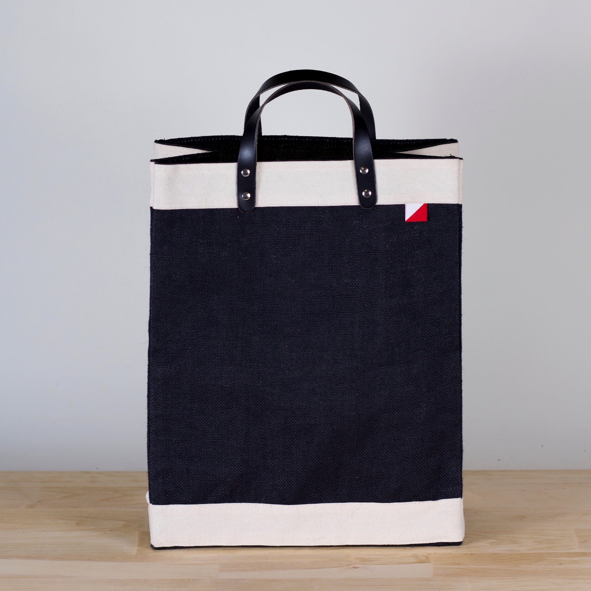 Bazaar Jute and Leather Tote Bag by ShoreBags