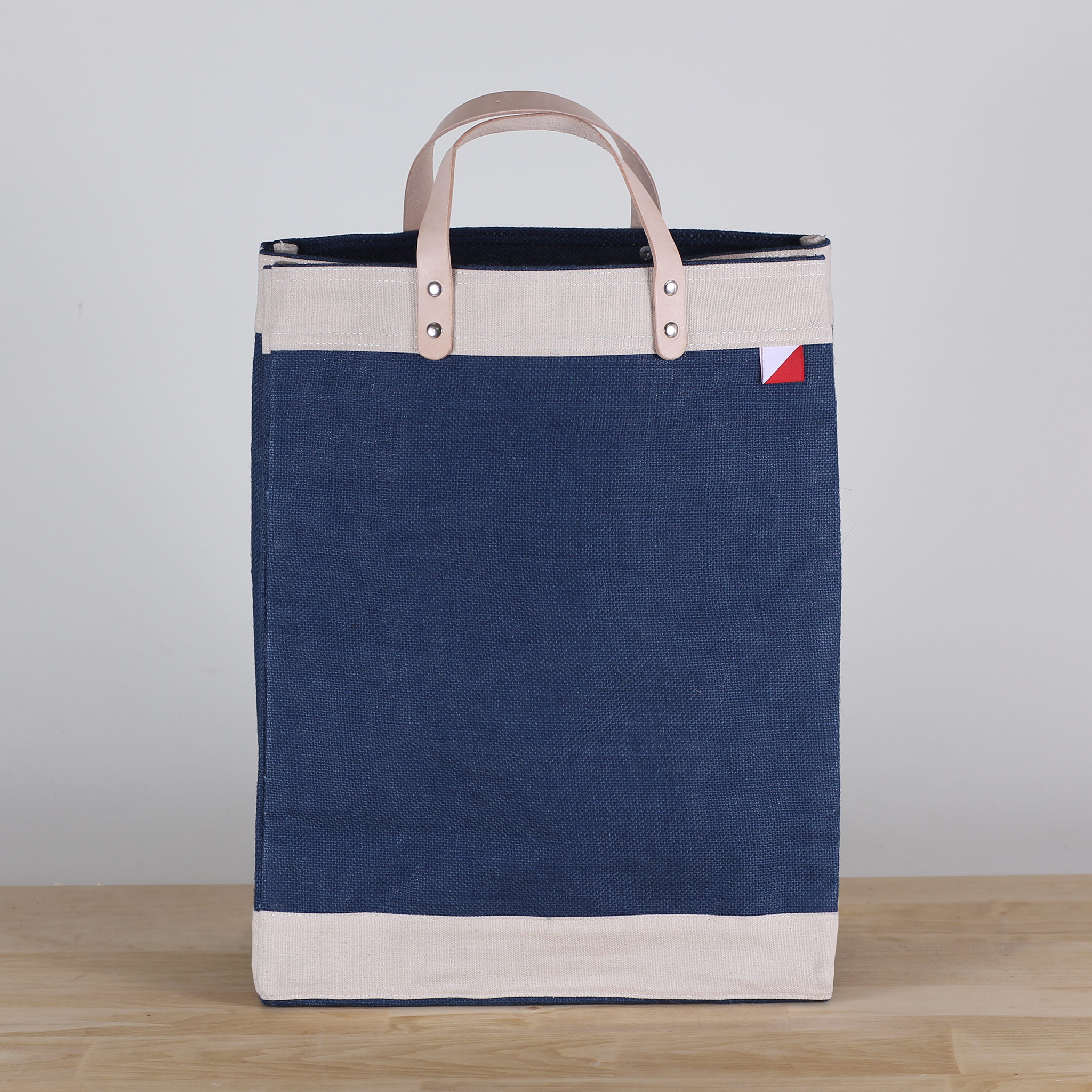 Bazaar Jute and Leather Tote Bag by ShoreBags