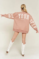 Be Yourself Sweatshirt Jade By Jane
