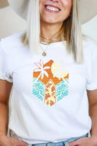 Beach Graphic Tee Wildberry Waves