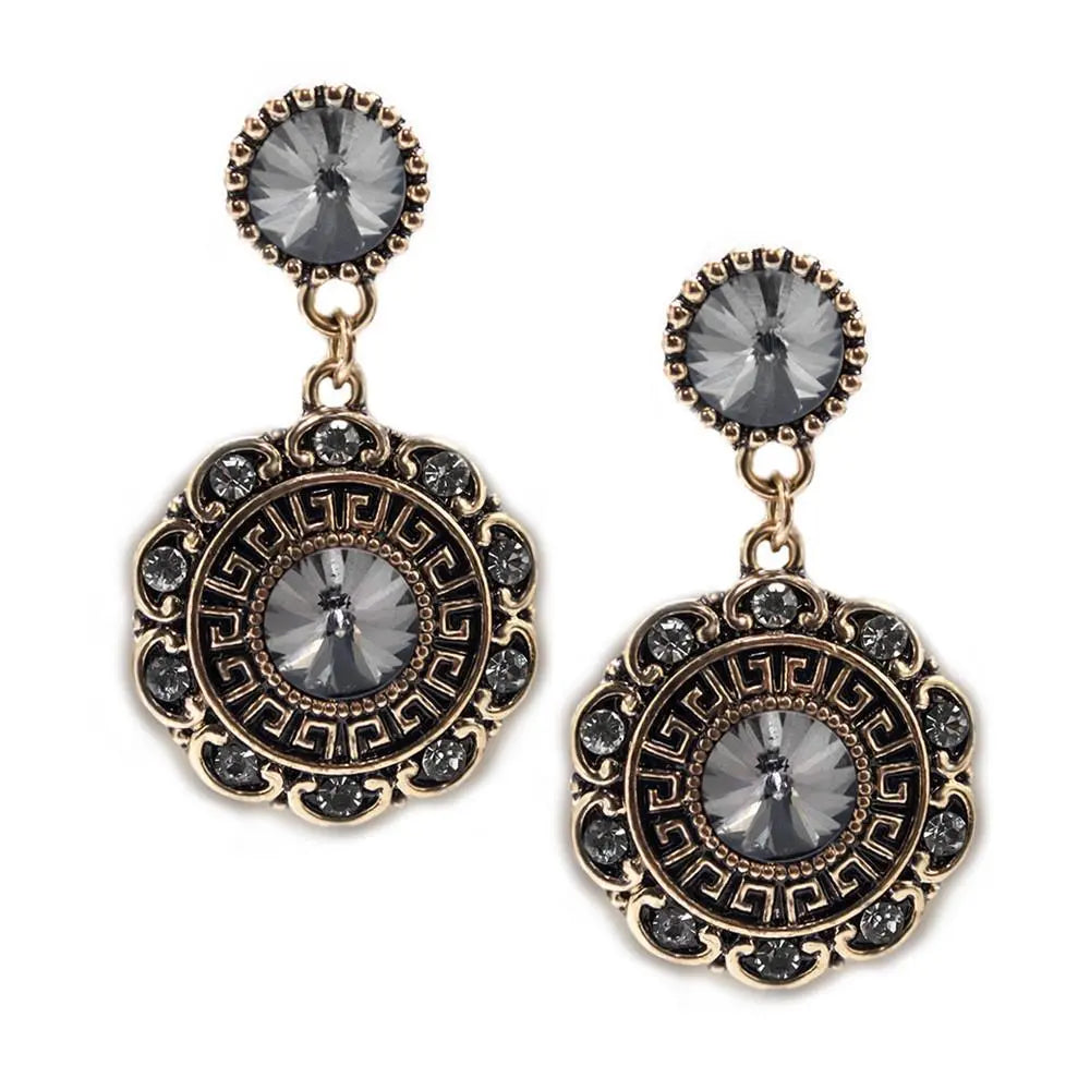 Bloom Earrings-Charcoal |   |  Casual Chic Boutique