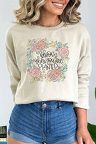 Bloom Where You Are Planted Floral Sweatshirt Cali Boutique