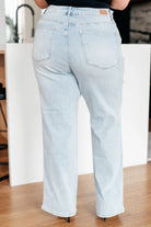 Brooke High Rise Control Top Vintage Wash Straight Jeans Ave Shops