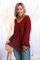 Burgundy - Pocket Top Boutique Simplified