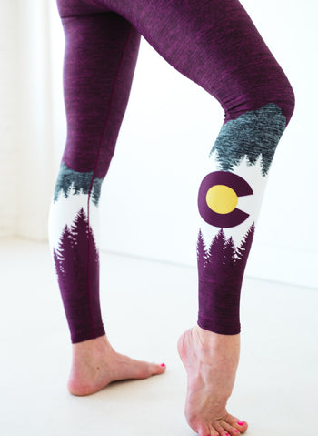 Burgundy Native Yoga Pants Colorado Threads Clothing