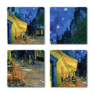 Accent By RainCaper Van Gogh Cafe Terrace at Night Ceramic Coasters Set of 4 Accent by RainCaper