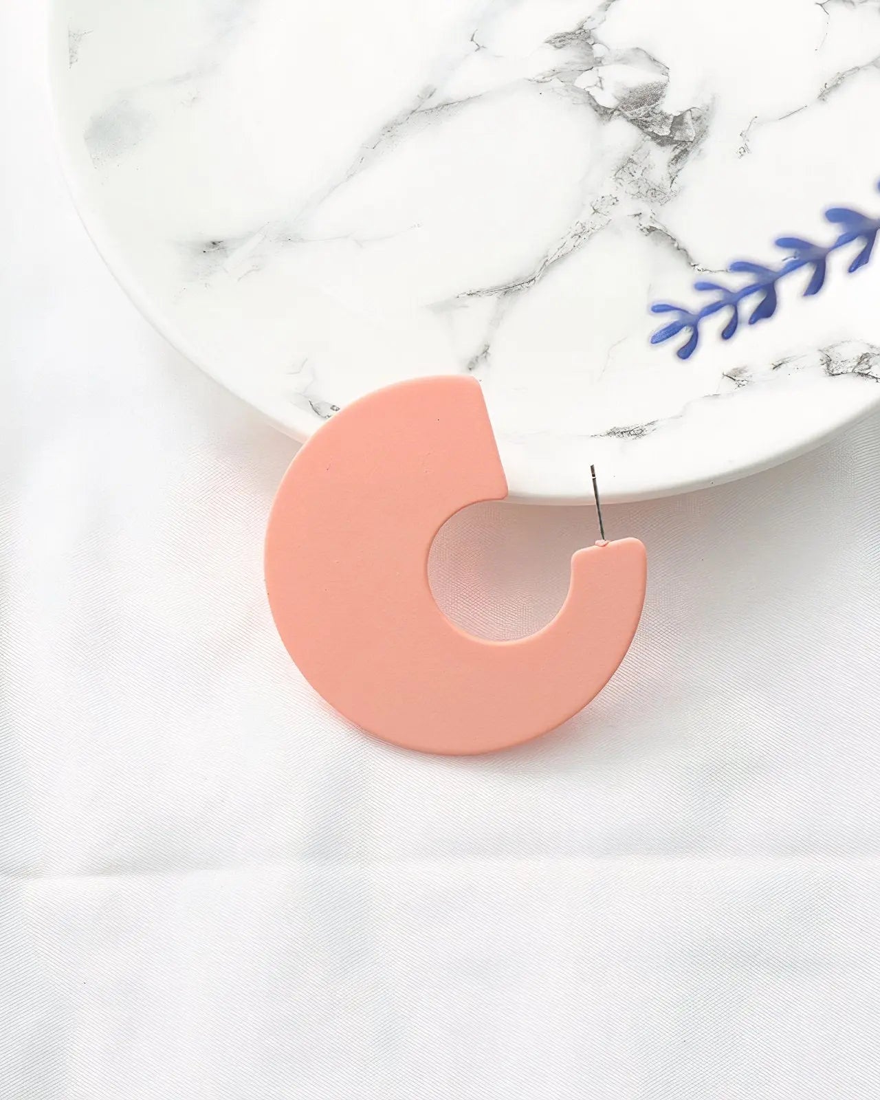 C-Shaped Earrings |  Pink |  Casual Chic Boutique