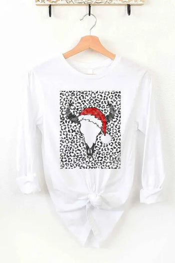 CATTLE CHRISTMAS LONG SLEEVE TEE ALPHIA