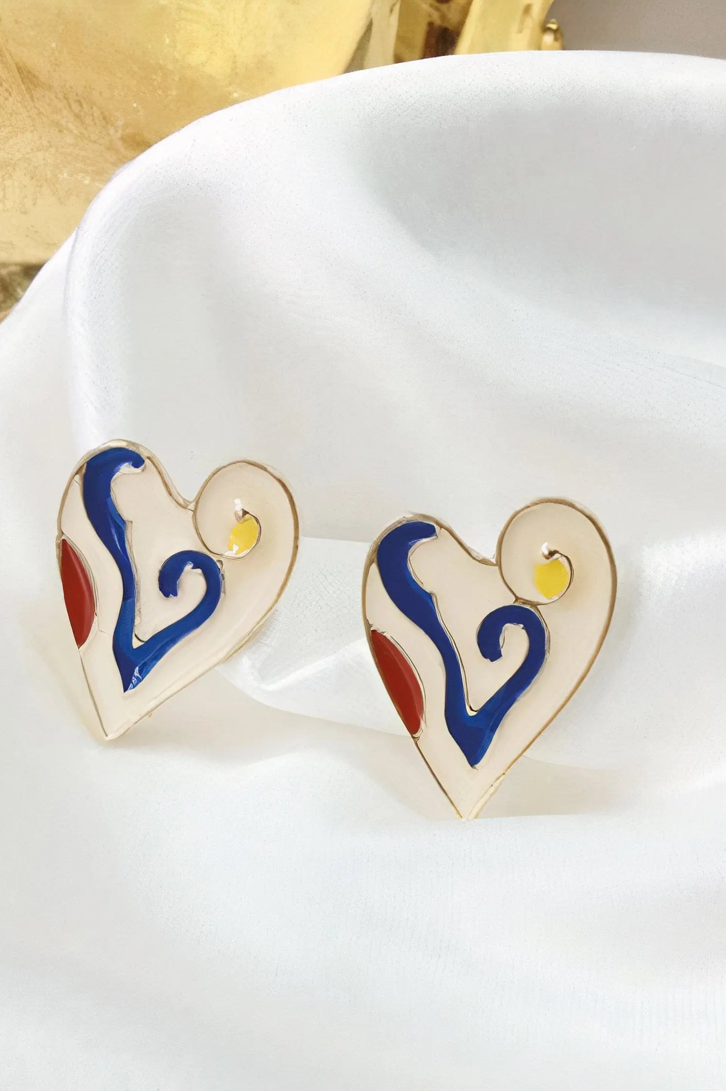 CB Heart Stud Earrings |   |  Casual Chic Boutique