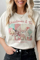 CHRISTMAS FACES GRAPHIC TEE ROSEMEAD LOS ANGELES CO