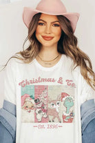 CHRISTMAS FACES GRAPHIC TEE ROSEMEAD LOS ANGELES CO