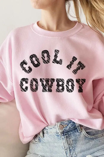 COOL IT COWBOY GRAPHIC SWEATSHIRT ALPHIA