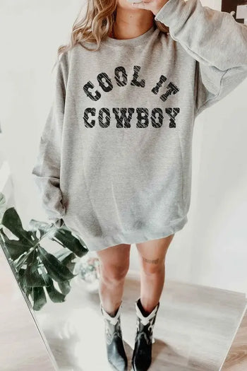 COOL IT COWBOY OVERSIZED SWEATSHIRT ALPHIA