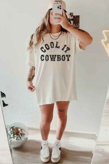 COOL IT COWBOY OVERSIZED TEE ALPHIA