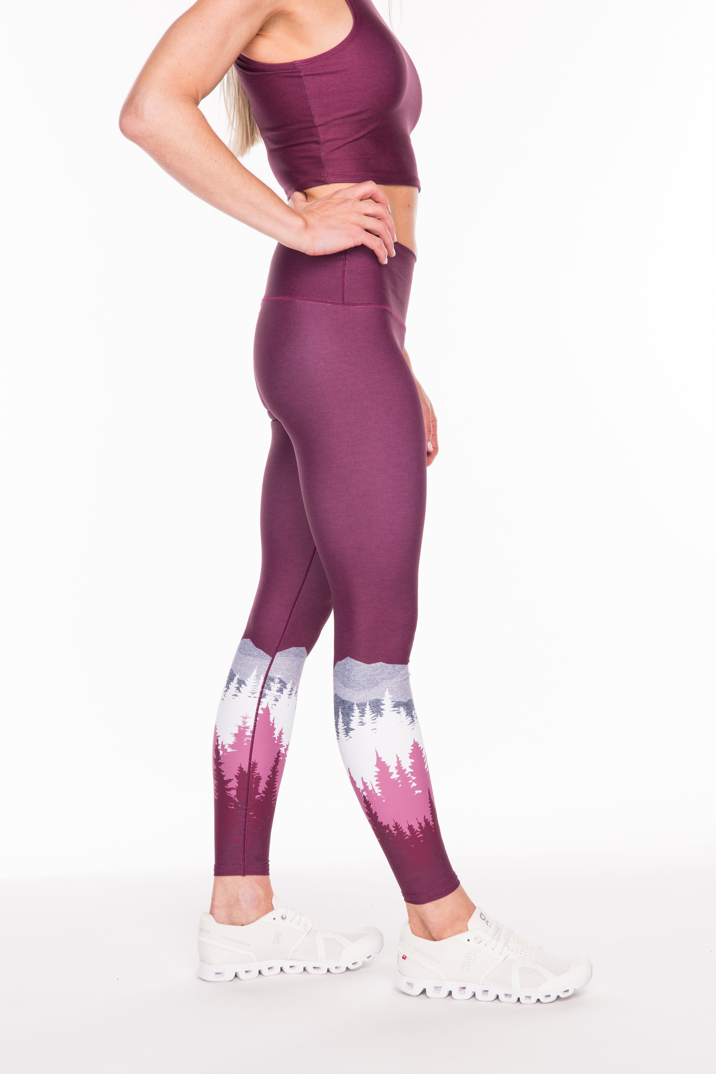 Summit Yoga Pants - Burgundy Colorado Threads Clothing