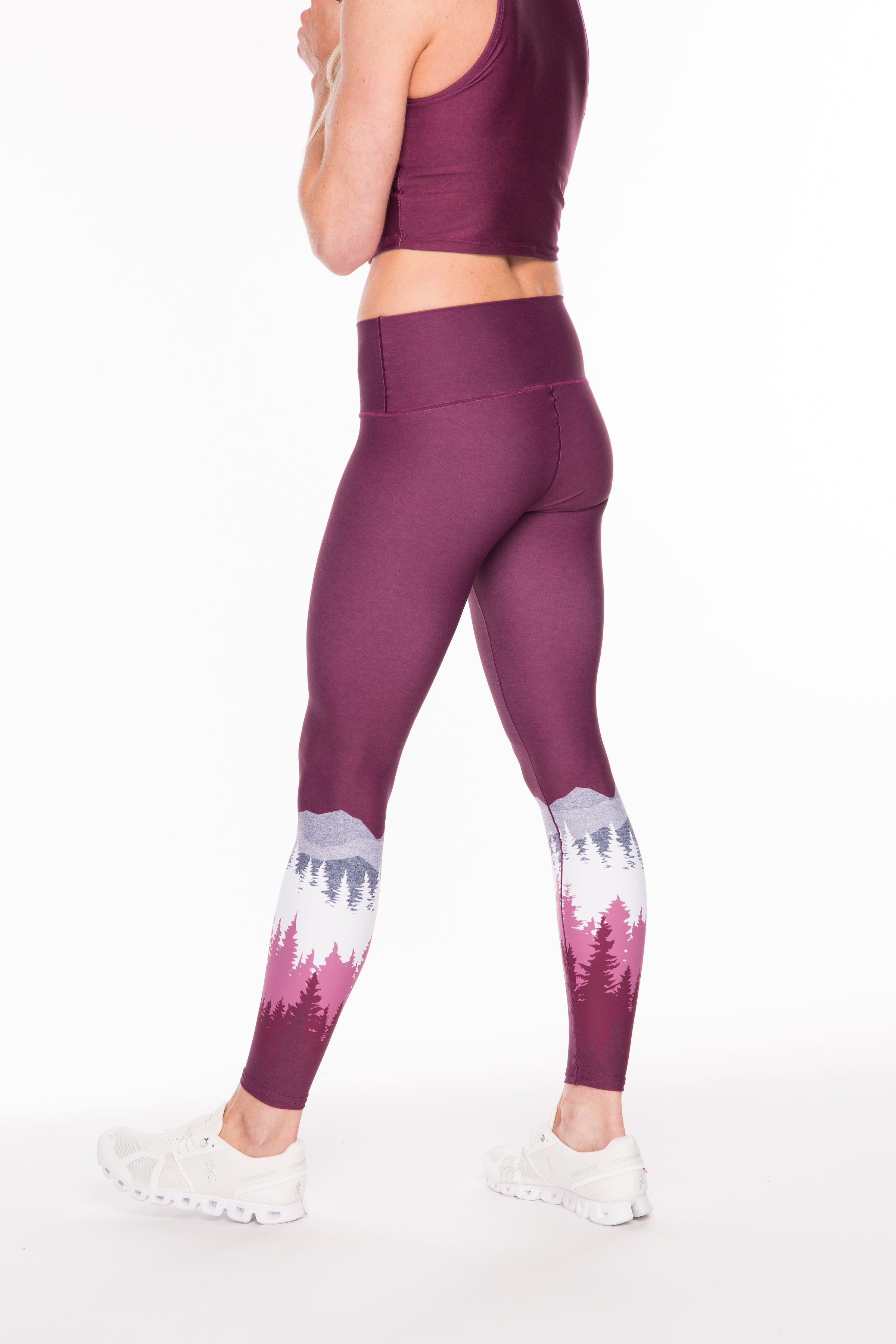 Summit Yoga Pants - Burgundy Colorado Threads Clothing