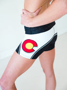 Black Colorado Flag Yoga Shorts *FINAL SALE* Colorado Threads Clothing