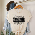 Baseball Leopard | Short Sleeve Crew Neck Olive and Ivory Retail