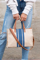 Canvas Stripe Tote Aili's Corner