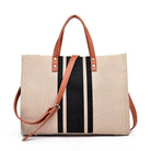 Canvas Stripe Tote Aili's Corner