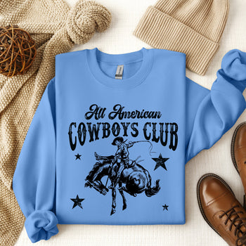 All American Cowboys Club | Sweatshirt Olive and Ivory Retail