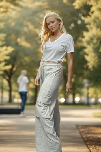 Casual Trend - Knit Cargo Pants Boutique Simplified