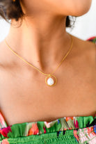 Center of the World Pearl Pendant Necklace Ave Shops