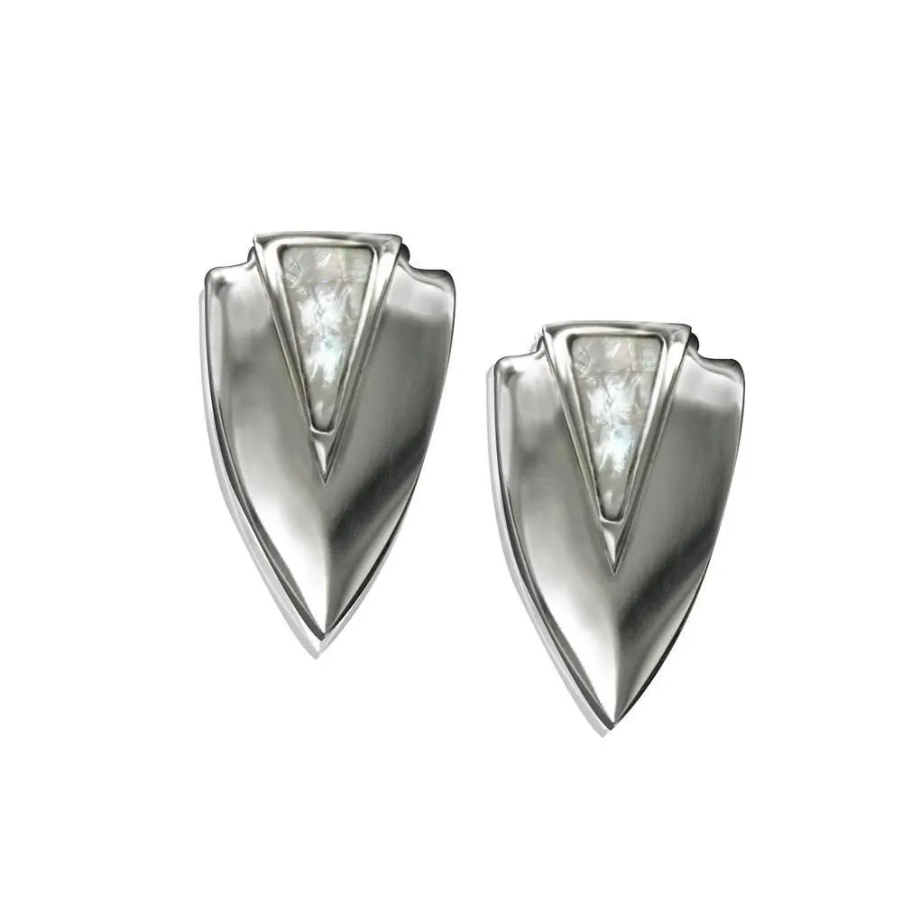 Chevron Earrings- Silver |   |  Casual Chic Boutique